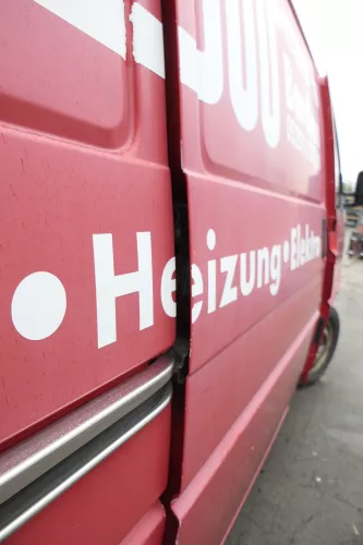 VW T4 Transporter Tür rechts Schiebetür rot Transporter (165416)