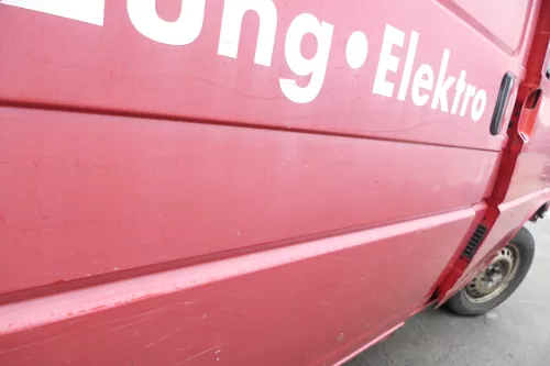 VW T4 Transporter Tür rechts Schiebetür rot Transporter (165416)