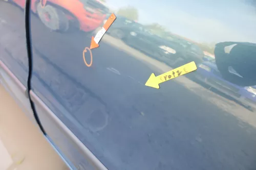 Seat Leon Toledo 1M Tür hinten links Fahrerseite LS5W AZUL TOPACIO L5SW grün (165476)