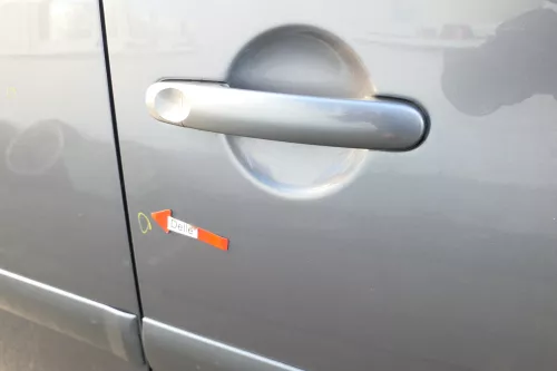 VW Touran 1T3 1T Tür vorne rechts Beifahrertür grau LD7X ohne Anbauteile (165554)