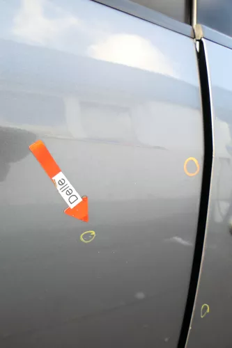 VW Touran 1T 1T3 Tür hinten rechts grau LD7X - ohne Anbauteile (165556)