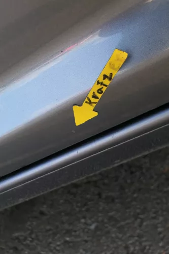 VW Touran 1T 1T3 Tür vorne links Fahrertür grau LD7X OHNE Anbauteile Cross (165560)