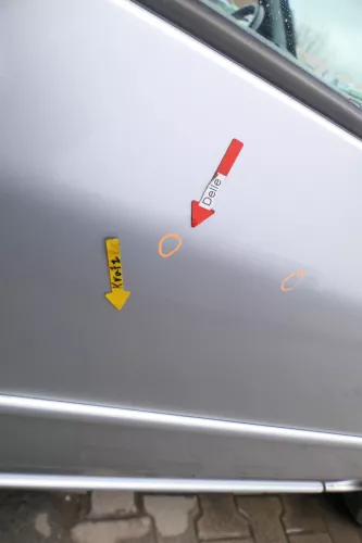 VW Lupo Seat Arosa Tür vorne rechts Beifahrertür silber LA7W (für elektr.Fenst (165624)