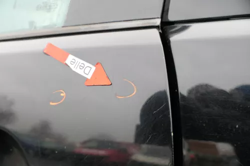 VW Polo 9N 9N3 Tür vorne links Fahrertür 2/3-Türer schwarz L041 ohneAnbautei (165658)