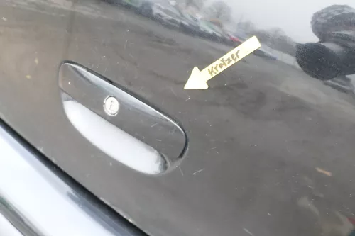 VW Polo 9N3 9N Heckklappe Kofferraumklappe Klappe schwarz L041 - Scheibe ohne (165659)