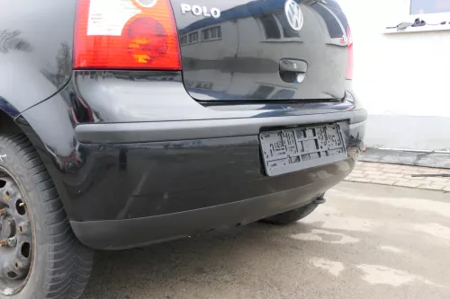 VW Polo 9N 9N3 Stoßstange hinten Heckstoßstange Stoßfänger schwarz L041 (165661)