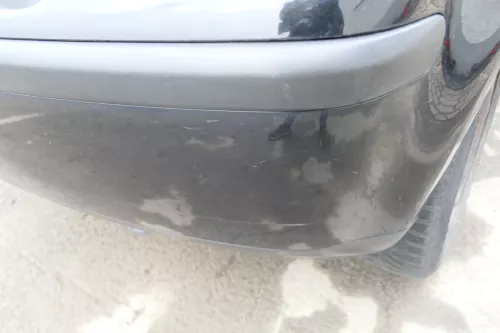 VW Polo 9N 9N3 Stoßstange hinten Heckstoßstange Stoßfänger schwarz L041 (165661)