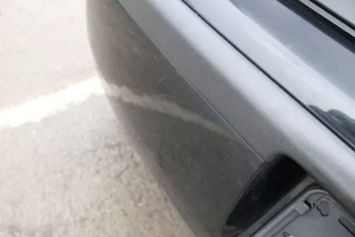 VW Polo 9N 9N3 Stoßstange hinten Heckstoßstange Stoßfänger schwarz L041 (165661)