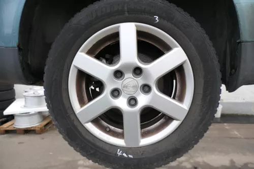 4x Audi A4 8E A6 4B Alufelgen 195/65R15 91H Winterreifen Reifen 4-7mm KBA 46659 (165703)