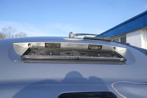 Ford Galaxy WGR Griffleiste Griff Heckklappe Heckklappengriff grau silber cosmic (165792)