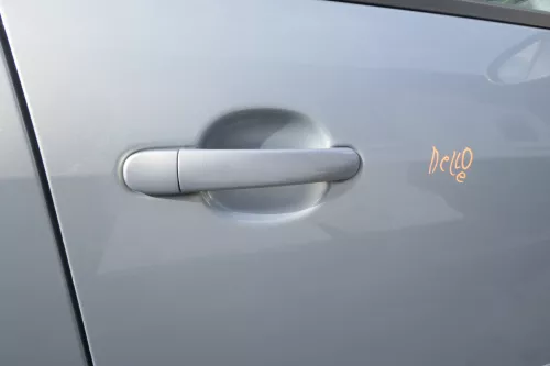 Audi A2 8Z Tür nur das Türblatt vorne rechts blau LY7R - ohne Anbauteile -kobalt (165823)