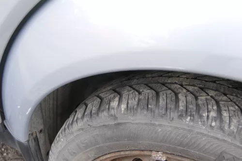 Audi A2 8Z Kotflügel Abdeckung Verbreiterung Radabdeckung hinten links blau LY7R (165829)