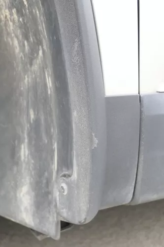 VW Tiguan Kotflügel vorne links original 5N0821105A + Leiste gelb beige LH1W (165929)