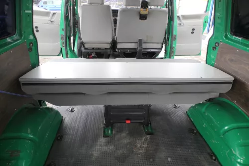 VW T4 Sitze hinten Sitz Rückbank 3-er (Multivan Caravelle) Rücksitzbank (166189)