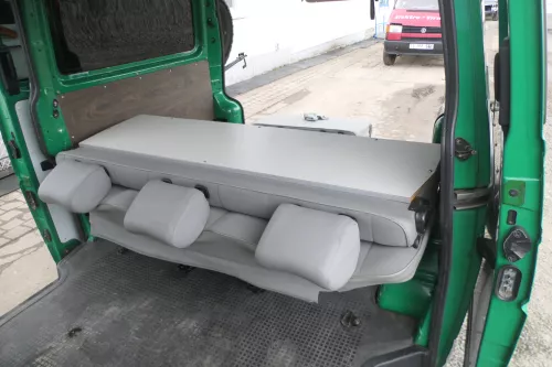 VW T4 Sitze hinten Sitz Rückbank 3-er (Multivan Caravelle) Rücksitzbank (166189)