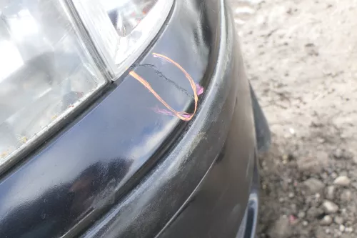 VW Polo 6N2 Stoßstange vorne Frontstoßstange Stoßfänger schwarz LC9Z (166329)