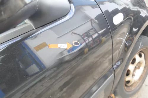 VW Polo 6N 6N2 Tür vorne rechts Beifahrertür 2/3-Türer schwarz LC9Z (166332)