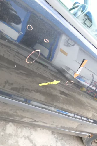 VW Polo 6N 6N2 Tür vorne rechts Beifahrertür 2/3-Türer schwarz LC9Z (166332)