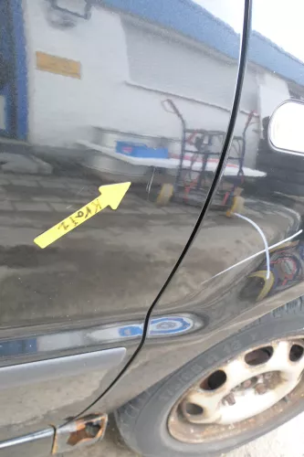 VW Polo 6N 6N2 Tür vorne rechts Beifahrertür 2/3-Türer schwarz LC9Z (166332)