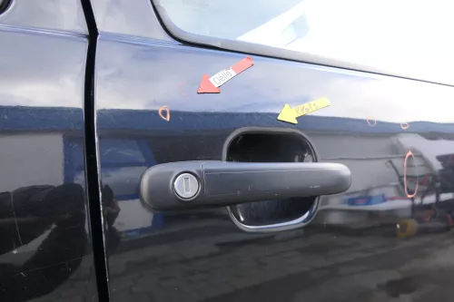 VW Polo 6N 6N2 Tür vorne rechts Beifahrertür 2/3-Türer schwarz LC9Z (166332)