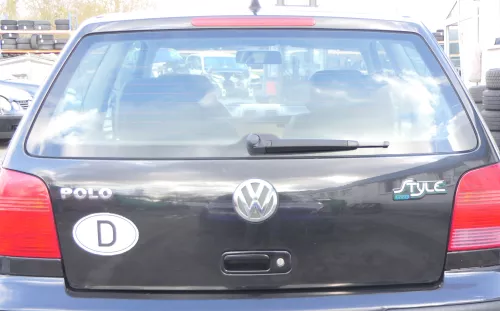 Polo 6N2 Heckklappe Klappe hinten Kofferraumklappe schwarz LC9Z Scheibe