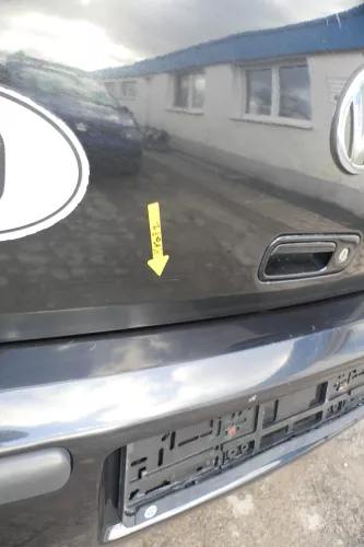 Polo 6N2 Heckklappe Klappe hinten Kofferraumklappe schwarz LC9Z Scheibe (166334)