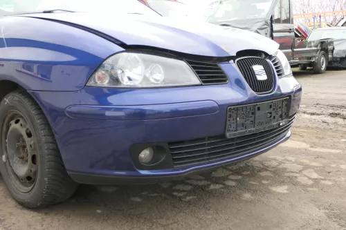 Seat Ibiza 6L Stoßstange Frontstoßstange vorne blau LS5S bis caAnfang2006 (166350)