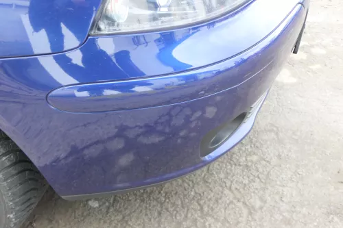 Seat Ibiza 6L Stoßstange Frontstoßstange vorne blau LS5S bis caAnfang2006 (166350)