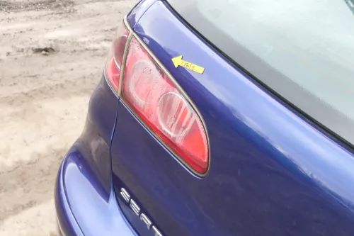 Seat Ibiza 6L Heckklappe Klappe hinten Kofferraumklappe blau LS5S ohneBremsleuch (166353)