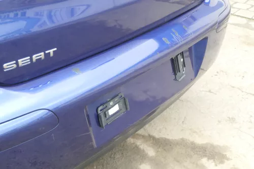 Seat Ibiza 6L Stoßstange Heckstoßstange hinten blau LS5S (166354)