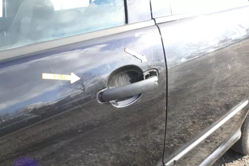 Skoda Fabia 6Y Kombi + Limousine Tür vorne links Fahrertür schwarz LF9R ohneAnba (166385)