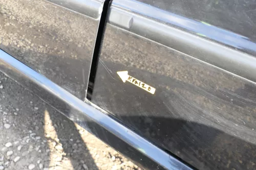 Skoda Fabia 6Y Limousine Schrägheck Tür hinten links schwarz LF9R (166388)