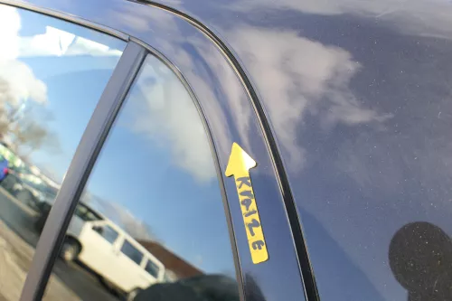 Skoda Fabia 6Y Limousine Schrägheck Tür hinten links schwarz LF9R (166388)