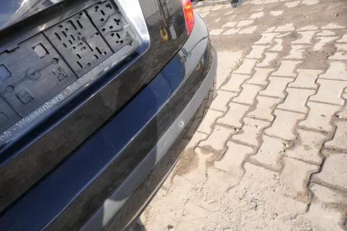 Skoda Fabia 6Y Schrägheck Stoßstange hinten Heckstoßstange schwarz LF9R PDC (166391)