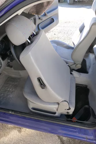 VW Polo 6N 6N2 Seat Ibiza 6K Golf 3 Sitz vorne links Fahrersitz 2/3-Türer grau (166490)