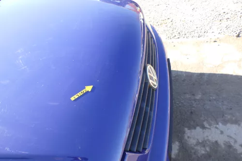 VW Polo 6N Motorhaube Frontklappe Haube vorne Klappe blau LD5D (166497)