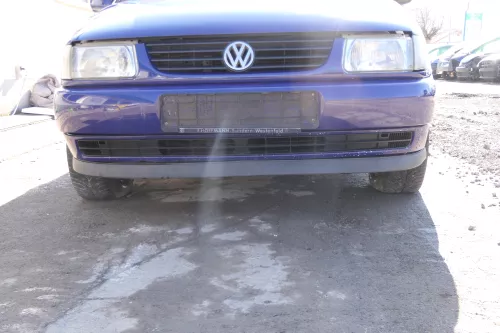 VW Polo 6N Stoßstange vorne 2-geteilte Frontstoßstange blau LD5D Stoßfänger