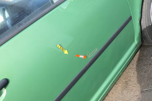 VW Golf 4 Bora Tür vorne rechts Beifahrertür 4/5-Türer+Kombi Variant grün LA6P (166545)