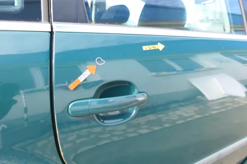 VW Passat 3B 3BG 3B6 Kombi Avant Tür hinten rechts mit Scheibe grün LB6G (166569)