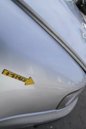 Audi A3 8L Kotflügel vorne rechts silber LY7M grau (166589)