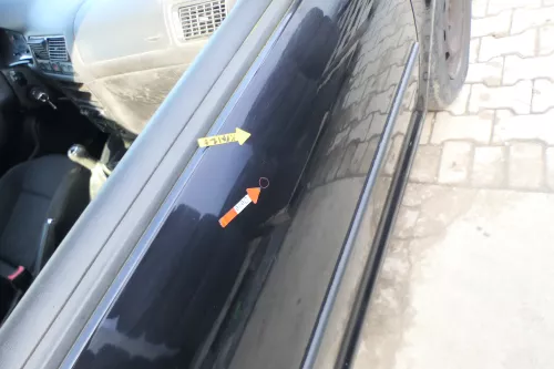 VW Golf 4 Tür vorne rechts Beifahrertür 2/3-Türer schwarz LC9Z ohnAnbautei (166623)