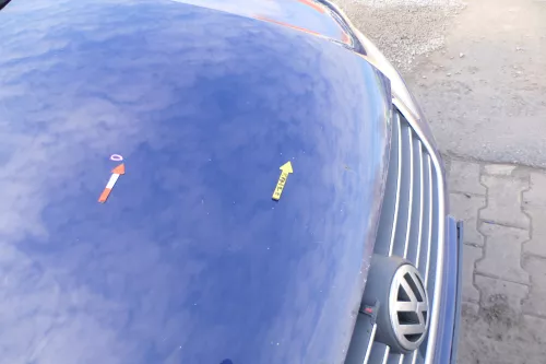 VW Passat 3BG Motorhaube Klappe vorne vorn Haube blau LA5E (166636)