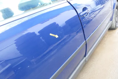 VW Passat 3B 3BG 3B6 Kombi Avant Tür hinten rechts mit Scheibe blau LA5E (166643)