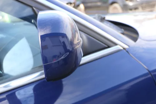 VW Passat 3B 3BG elektrischer Spiegel Außenspiegel rechts Glas blau LA5E (166650)