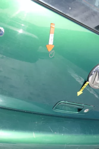 VW Lupo 6X Heckklappe Klappe Kofferraumklappe Scheibe grün LA6N (166671)