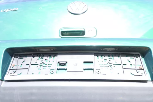 VW Lupo Stoßstange hinten Heckstoßstange Stoßfänger grün LA6N (166672)