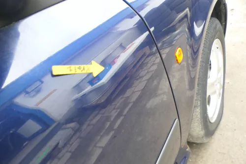 Skoda Octavia 1U Kombi  +Limo Tür vorne rechts Beifahrertür blau LF5U 9460 (166694)