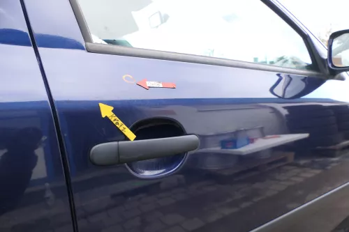 Skoda Octavia 1U Kombi  +Limo Tür vorne rechts Beifahrertür blau LF5U 9460 (166694)