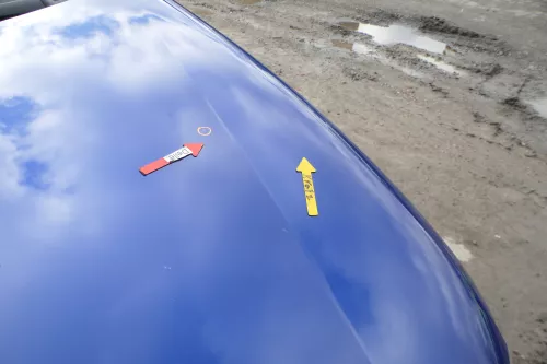 Seat Arosa 6H Facelift Motorhaube Haube Klappe vorne blau LS5N (166802)