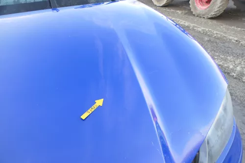 Seat Ibiza 6L Motorhaube Haube Klappe vorne blau LS5G 6L0823031D (166820)